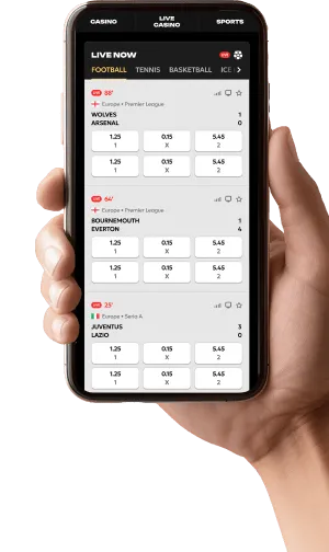 Live-Sportwetten bei Spinsy Casino